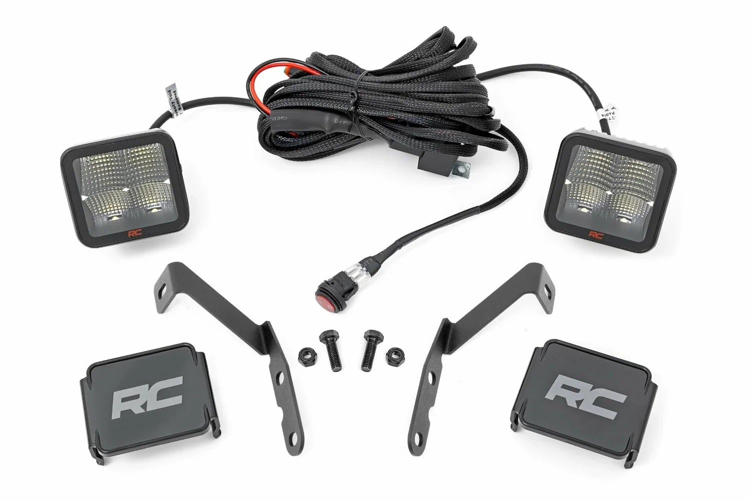 Fits Chevy 1500 & Chevy 2500HD (07-14) LED Light Ditch 2_ Pair Spot 82059